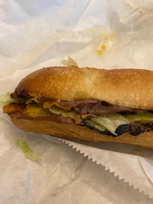 6" Roast Beef Bacon Cheddar Melt.