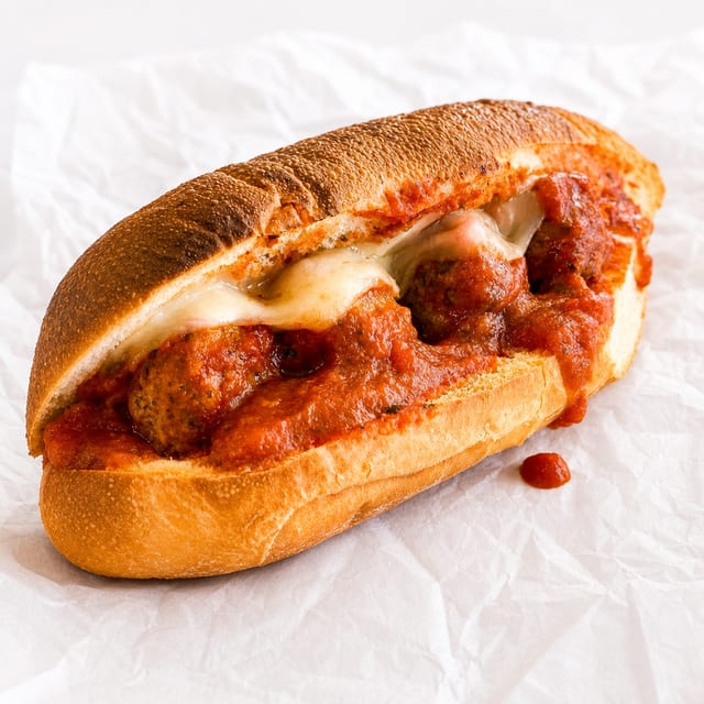 12" Meatball and Cheese.